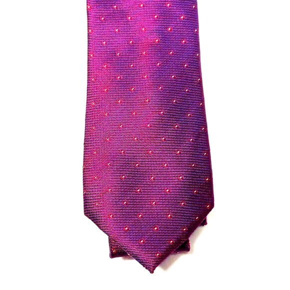 Kenneth Cole Awearness Silk Men's Tie Burgundy Geometric Size X-Long NEW - Picture 3 of 16